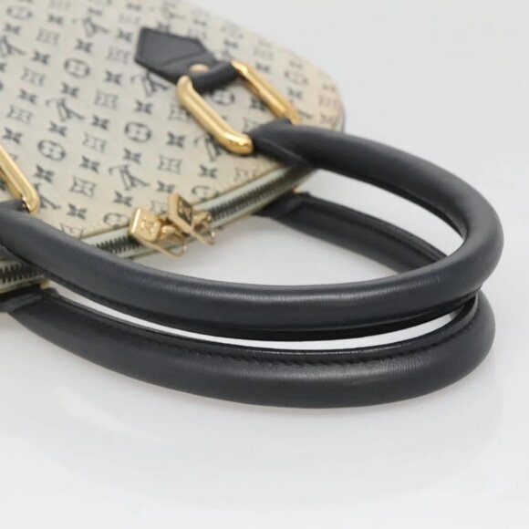 LOUIS VUITTON Monogram Mini Alma Haut Hand Bag Blue M92202 LV Auth 140886 - Picture 8 of 16